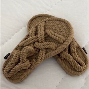 Bohonomad Knot Slide Sandals in Camel/Tan